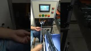 Automatic Wire Harness Braided Sleeving Wrap-around Threading Machine -Test 1