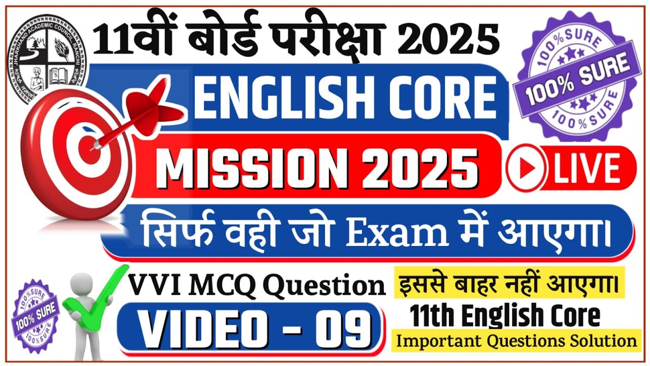 Jac 11th English Core CH- Summar ... White horse Mcq Questions || Class 11th English Core VVI Mcq