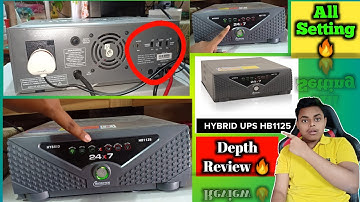 Microtek Hybrid UPS 24x7 HB-1125VA 12V Modified Sine Wave Inverter Unboxing and Depth Review | HINDI