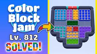 Color Block Jam - Level 812 Walkthrough 🧩 | Solution & Gameplay (Rollic Games) 📱