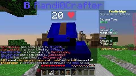 The Bridge mini game in minecraft is broken