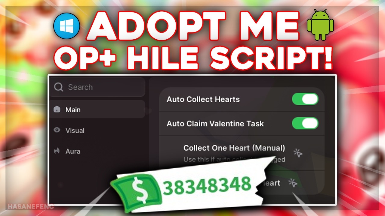 Adopt Me Script (OP) | Pet Spawner,  Auto Claim Valentine Task, Auto Collect Hearts | PC & Mobile