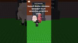 Salam Dostlar Eventden Ne Qazandiniz