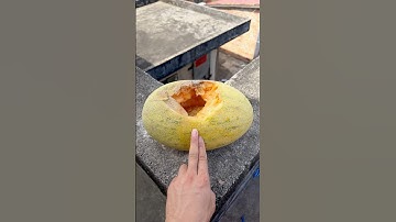 Experiment: Will cantaloupe and watermelon explode when rolled down from a tall building? 🍉🍈💥