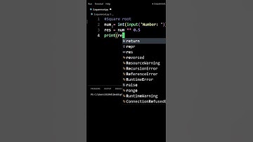 Python Program to Find the Square Root#python #pythontutorial  #trending #shorts #shortsvideo #code