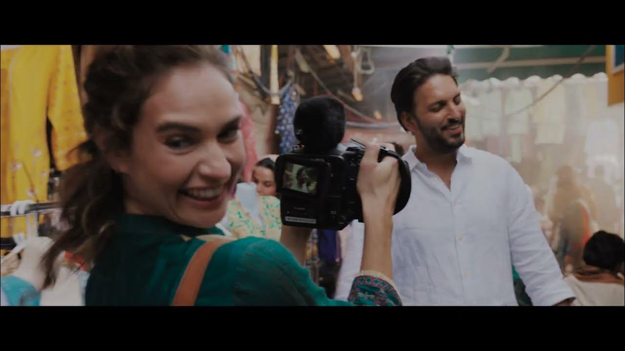 Lily James in WHAT'S LOVE GOT TO DO WITH IT? (2023) market scene clip