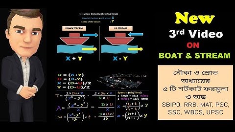 Boat and Stream | নৌকা ও স্রোত | Part 3 Pro | Concept / Formula / Shortcuts / Mathematical Problems