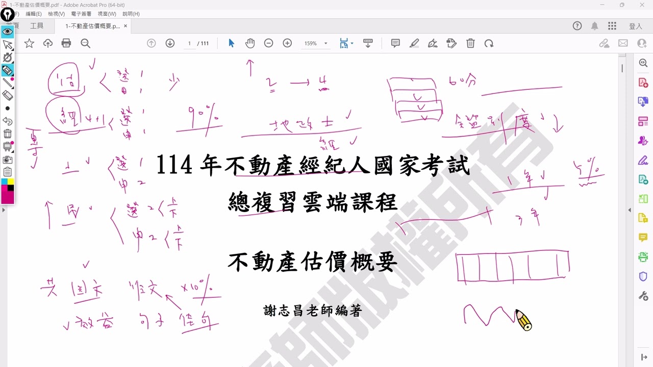 114年不動產經紀人總複習 不動產估價概要選擇題