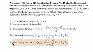 Exam P exercise for December 24, 2019