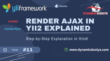 Yii2 renderAjax with Modal | Load Dynamic Content in Bootstrap Modal in Hindi |  Tutorial 11
