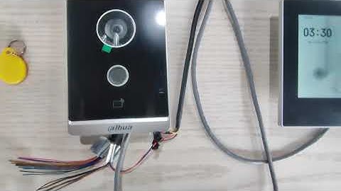 Dahua Video intercom use 4-wire UTP cable via poe switch, other 4-wire control lock