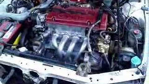H22 vtec head f22b block prelude first time Vtec