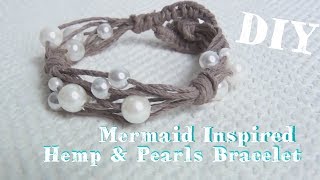 In this video i show you how to make adorably simple, and easy, hemp
pearls bracelet, that definitely has some mermaid vibes going on. love
a diy ...