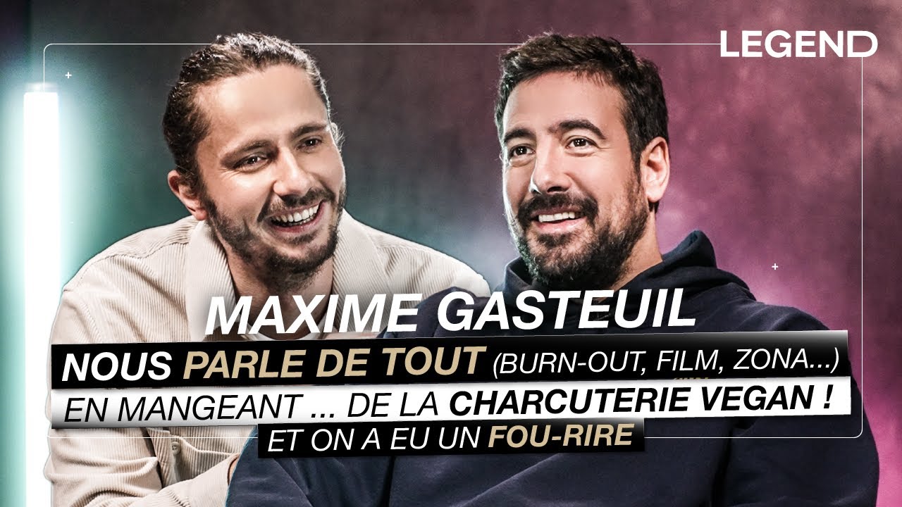 MAXIME GASTEUIL NOUS PARLE DE TOUT (Burn-out, film, zona..) EN MANGEANT ... DE LA CHARCUTERIE VEGAN!