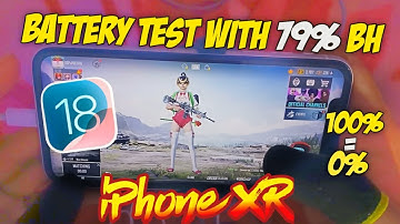 🔥iPhone XR BGMI Battery Drain Test on 79% Battery Health | 100% to 0%