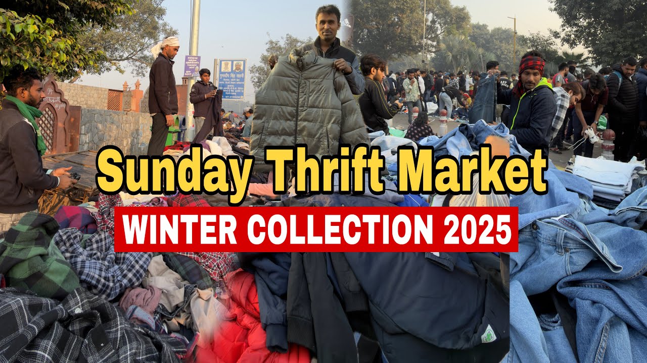 Lal Qila Sunday Export Surplus | Thrift Market | Winter Collection 2025 | Branded Clothes market 