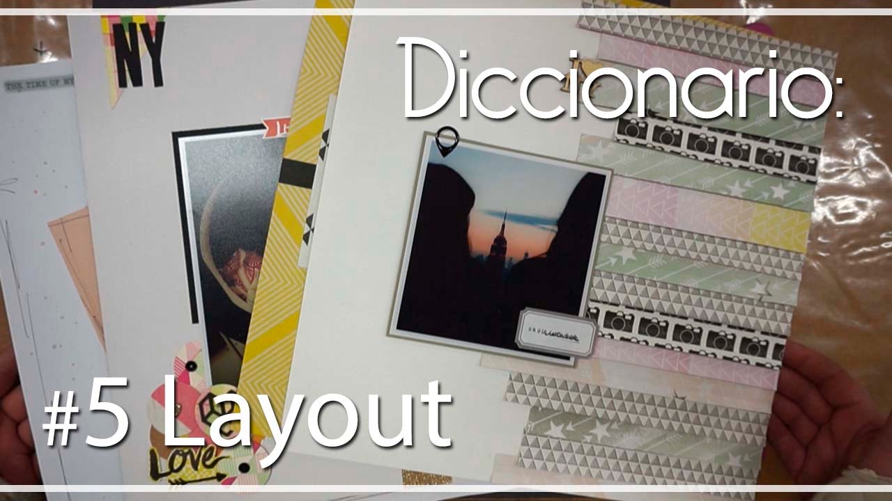 Diccionario: #5 Layout scrapbook paper