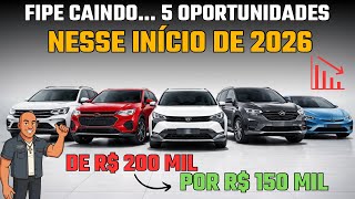 5 Carros Que Despencaram Na Fipe Em 2026 Viraram Grandes Oportunidades De Compra