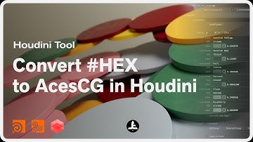 Houdini Tool - Convert #HEX to AcesCG in Houdini