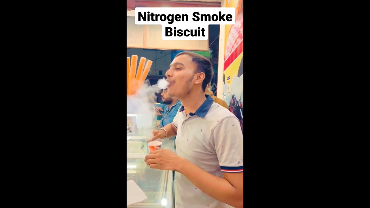 Nitrogen smoke biscuit  shorts  foodlover  reels  biscuit