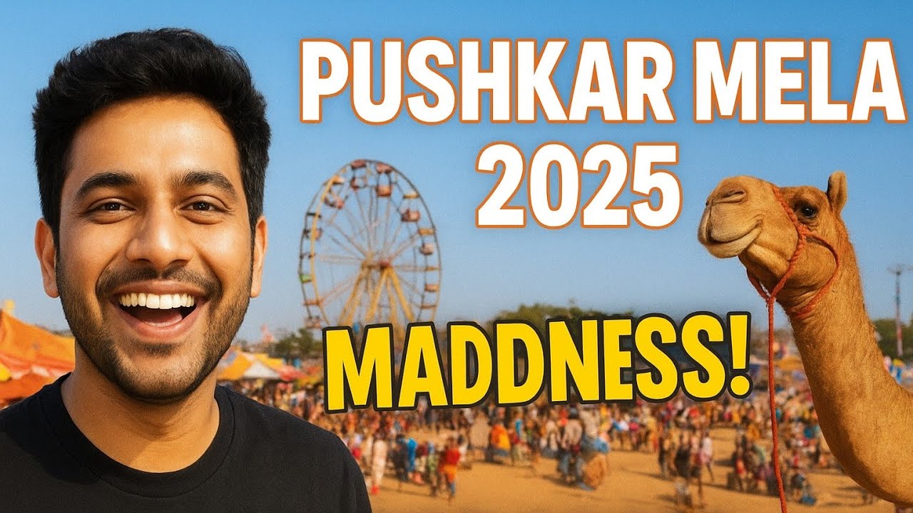 🎡 Pushkar Mela 2025 Vlog | Rajasthan Camel Fair | Desi Travel Vlog | GullyfyVlogger 🐫🇮🇳 