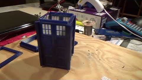 6 Inch TARDIS -- 3D Printed -- Arduino Nano Controlled