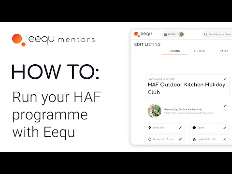 How to run your HAF programme with Eequ