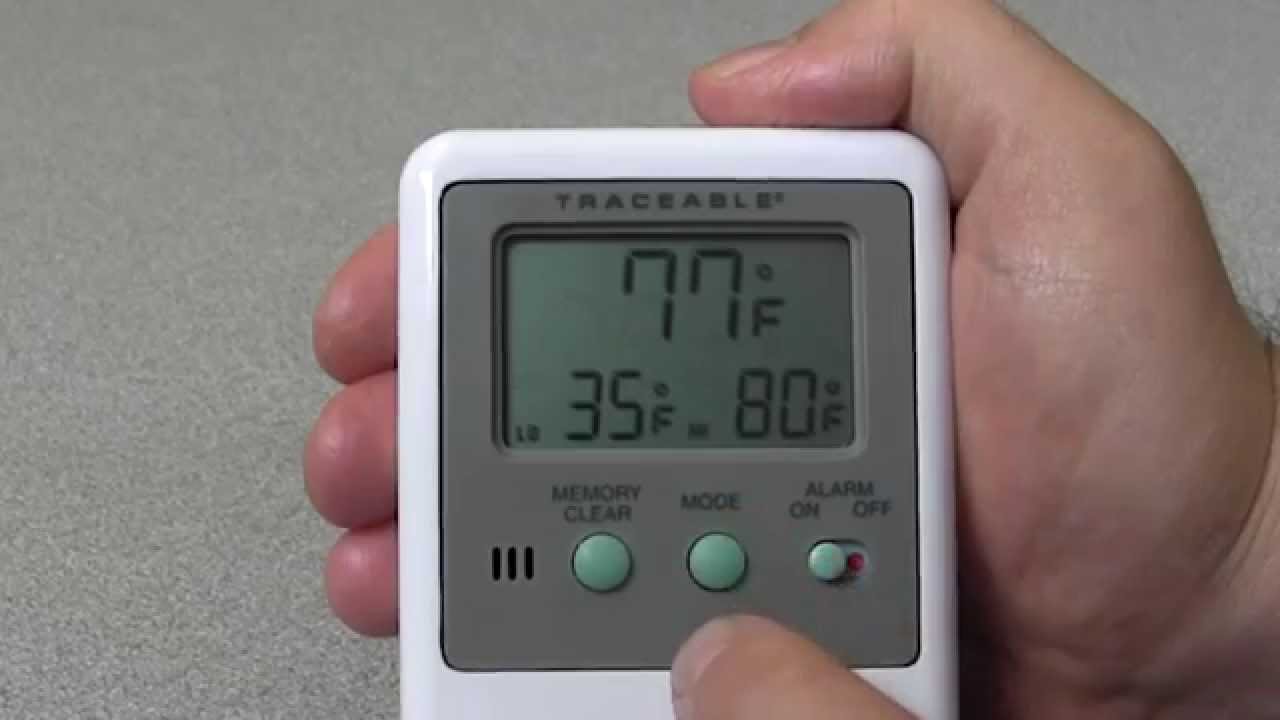 McKesson Datalogging Refrigerator / Freezer Thermometer, Digital
