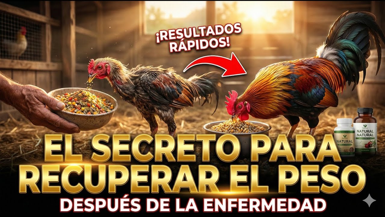 El secreto para recuperar el peso de un gallo fino después de la enfermedad