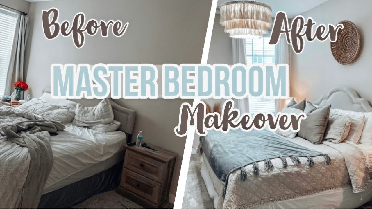 EXTREME MASTER BEDROOM MAKEOVER - FULL TRANSFORMATION / CLEAN WITH ME + BOHO VIBES