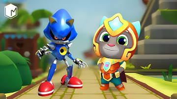 Sonic Dash VS Talking Tom Hero Dash - Metal Sonic VS Super Tom - Best android games & Best ios games