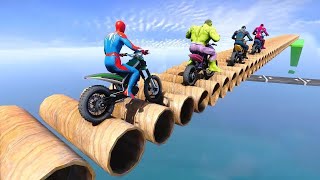 Superhero Bike Stunt GT Racing - Mega Ramp Games - Android Gameplay screenshot 3