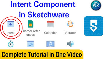 How to Use Intent Component in Sketchware, intent component ka use kaise kare, sketchware components
