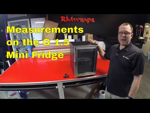 IDW G 1.5 Countertop Display Mini Fridge Measurements Rm wraps