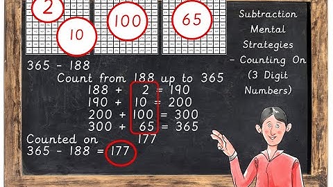 Counting on with 3 Digit Numbers Subtraction Mental Strategies Ages 8+