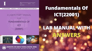 MSBTE | 22001-Fundamentals of ICT | Computer/IT | I-Scheme Lab Manual Answers | FY