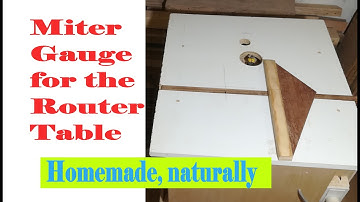 Miter track and Miter Gauge for the router table