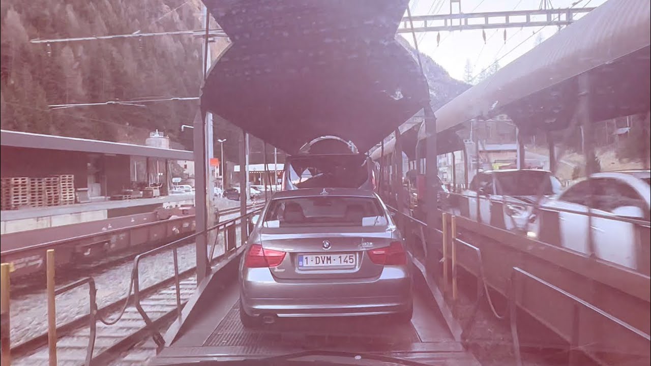 Travelling on the Kandersteg Car Train in our Vw camper YouTube