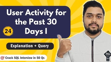 User Activity for the Past 30 Days I | Leetcode 1141 | Crack SQL Interviews in 50 Qs #mysql