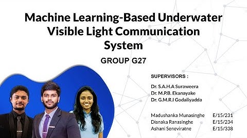 Machine Learning-Based Underwater Visible Light Communication System