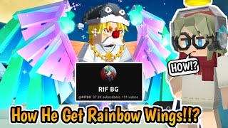 How did RIF BG get Rainbow Wings? 🤔 [Blockman Go Bedwars]