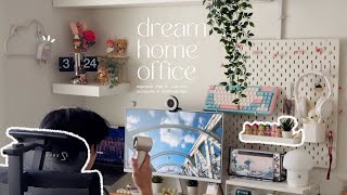 my dream home office 2024 🏠 ergonomic chair, cute tech upgrades, hirono collection