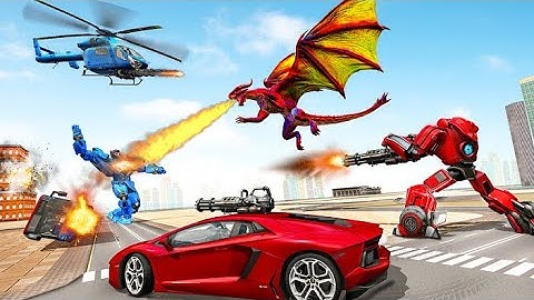 Dragon Robot Car Game – Police Truck Robot Game Brave Jackals Gameplay