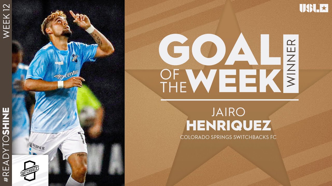 Target Practice 🎯 | USL Championship Goal of the Week, Week 12: Jairo  Henriquez