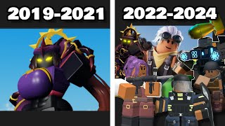 TDS Evolution 2019-2024 (Tower Defense Simulator Roblox)