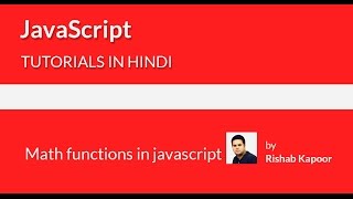 javascript tutorials for beginners in Hindi - 28 - javascript math functions Math Min On Array Value In Javascript Javascript Full Tutorial In Hindi