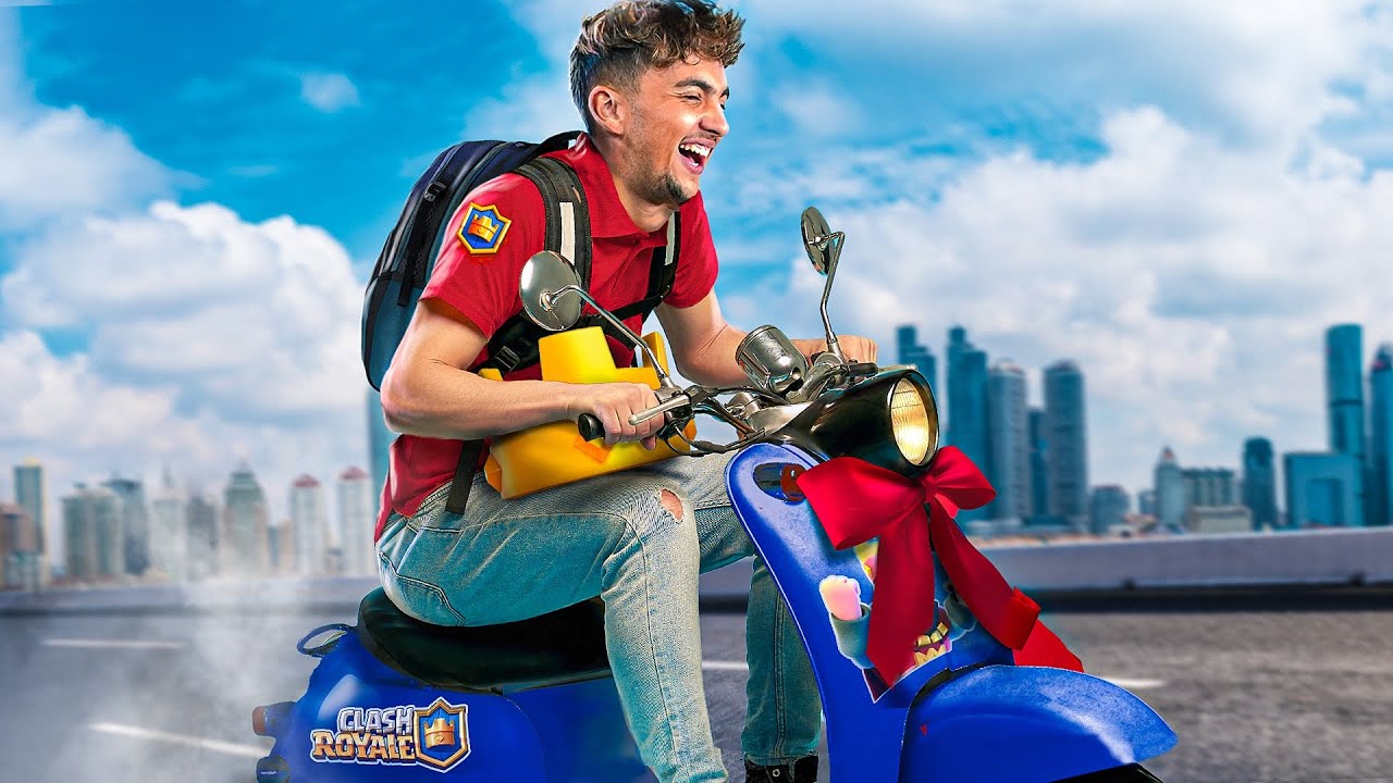 Celui qui gagne remporte un scooter ! (C’était sensationnel)