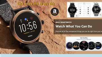 Fossil Men GEN 5 touchscreen Smartwatch with Speaker, Heart Rate, NFC, and Smartphone Notifications