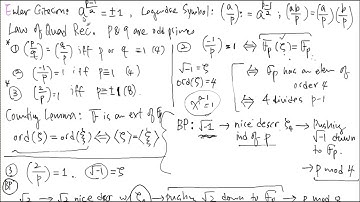 Proof of Law of Quadratic Reciprocity, Part 2