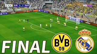 BORUSSIA DORTMUND vs REAL MADRID - Final UEFA Champions League UCL Partido completo |Jugabilidad PES